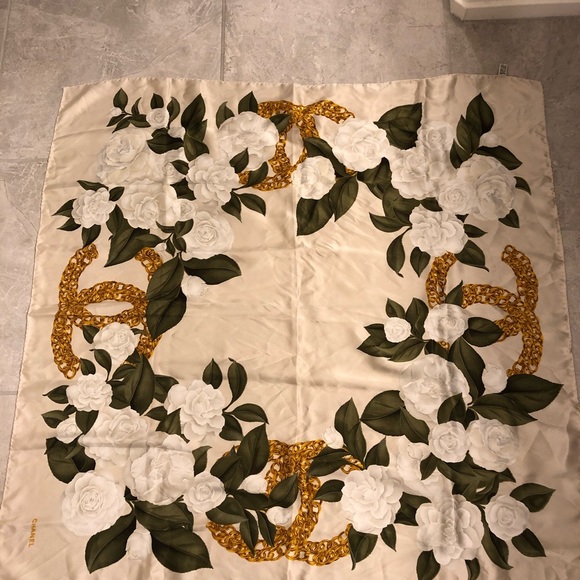 Authentic Chanel Silk Scarf/ Wrap